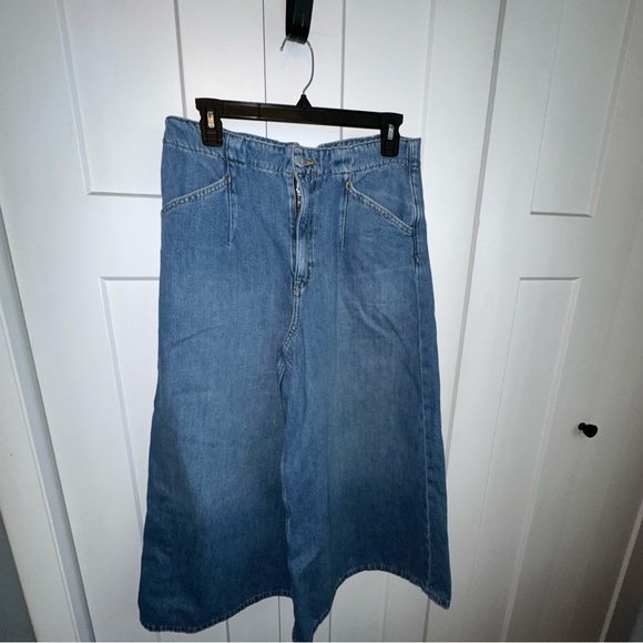 Anthropologie Pilcro A-line Trapeze High Rise Wide Leg Jean - 30 - Picture 3 of 9